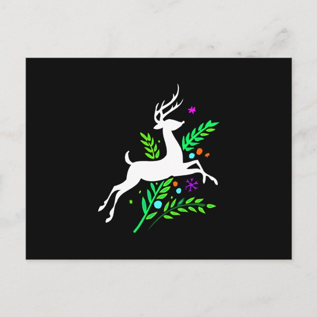 Reindeer Postkarte (Vorderseite)
