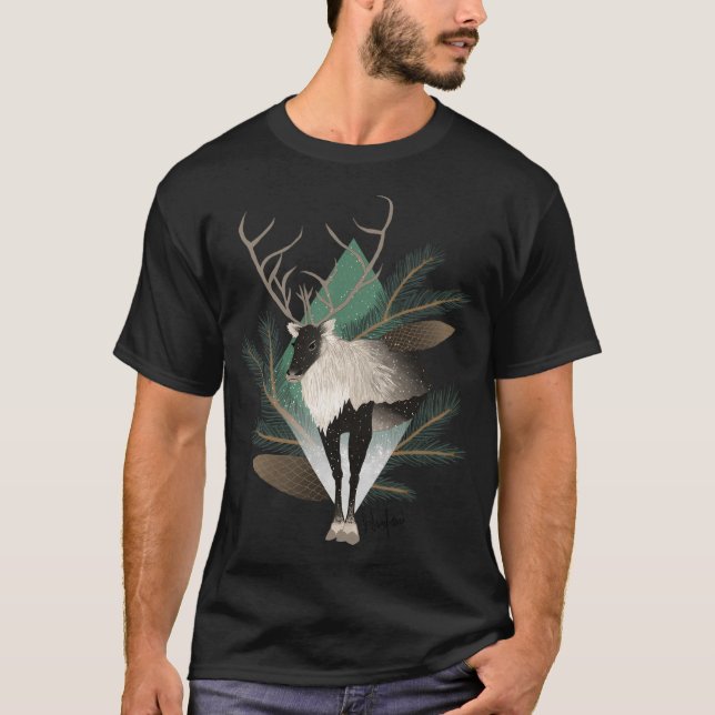 Reindeer Print T-Shirt (Vorderseite)