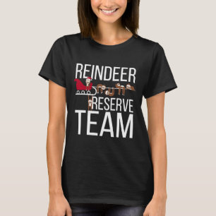 Reindeer Reserve Team Funny Sloth Weihnachten T-Shirt