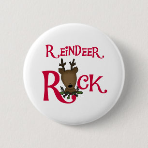 Reindeer Rock Button