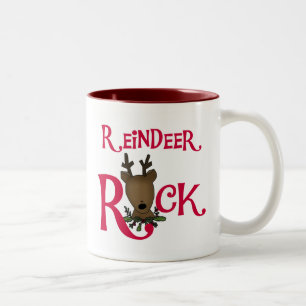 Reindeer Rock Zweifarbige Tasse