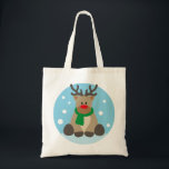 Reindeer Rudolph Christmas Winter Dezember Tragetasche<br><div class="desc">Reindeer Rudolph Christmas Winter Dezember</div>