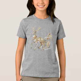 Reindeer Sleigh Holiday T - Shirt