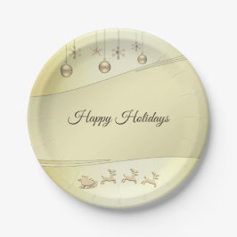 Reindeer Sleigh Weihnachtsball Weihnachtsball Papi Pappteller