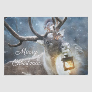 Reindeer Snow Winter Seidenpapier