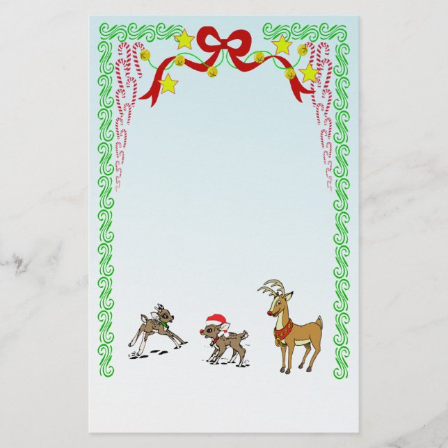 Reindeer Stationery Briefpapier (Vorderseite)