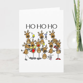 Reindeer-Team Feiertagskarte