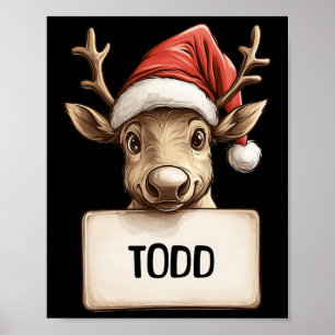 Reindeer Todd Poster