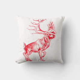 Reindeer Toile de Jouy Pillow Kissen