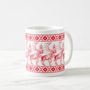 Reindeer Toile de Jouy Tasse