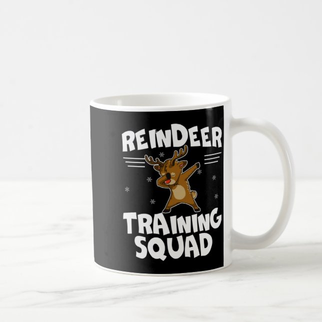Reindeer Training Squad Deer Team Xmas Running New Kaffeetasse (Rechts)