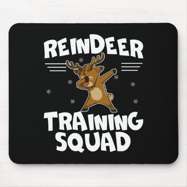 Reindeer Training Squad Deer Team Xmas Running New Mousepad (Vorne)