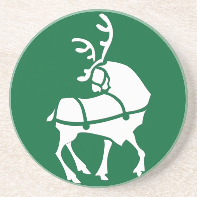Reindeer Untersetzer Custom Christmas Untersetzer (Vorne)