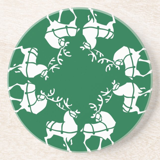 Reindeer Untersetzer Custom Christmas Untersetzer (Vorne)