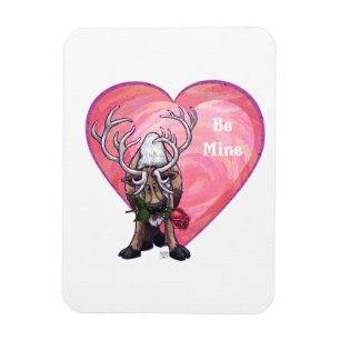 Reindeer Valentine's Day Magnet