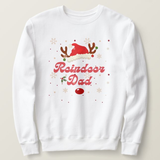 Reindeer Vater Sweatshirt (Design vorne)