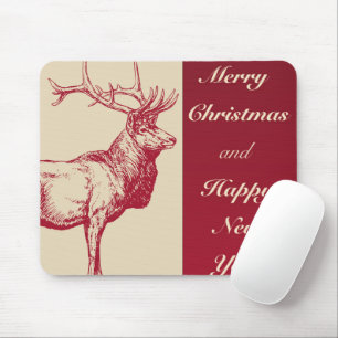Reindeer Vintage Mousepad