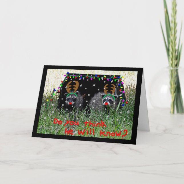 Reindeer wannababes Weihnachtskarte Feiertagskarte (Vorderseite)