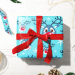 Reindeer | White Blue Rentier Wrapping Paper Geschenkpapier<br><div class="desc">Reindeer | Weihnachts Blaue Rentierwackelpapier - Unser niedlicher Rentier mit roter Nase ist ein perfektes Geschenkpapier für Weihnachtsgeschenke und vieles mehr. Karo in unserem anderen Holiday Gift Wrapping Paper oder anderen Papierartikeln bei TinkPrints.</div>