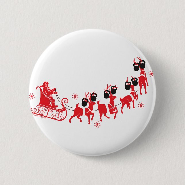 Reindeer Workout Button (Vorderseite)
