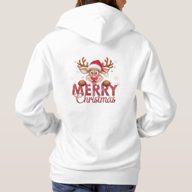 Reindeer xmas hoodie (Rückseite)