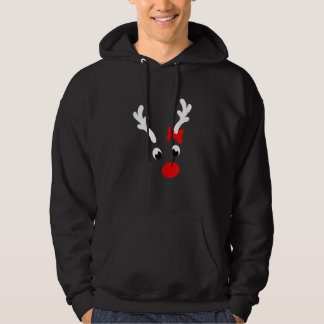Reindeer Xmas Matching Family Group Christmas Part Hoodie