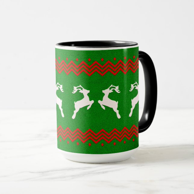 REINDEER XMAS, REINDEER PATTERNS TASSE (VorderseiteRechts)