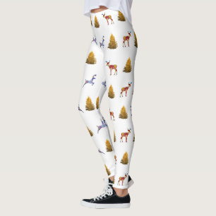 Reindeers Holiday Tree Leggings