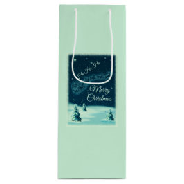 Reindeers Pulling Weihnachten Geschenktüte Für Weinflaschen