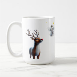 Reindeir Blick auf Jesus Weihnachtsmann Kaffeetasse