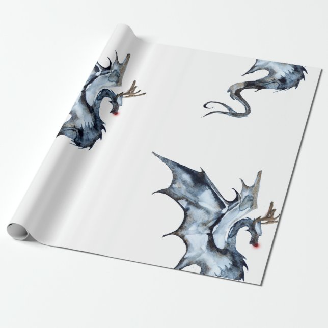 Reindragon Wrapping Paper Geschenkpapier (Ungerollt)