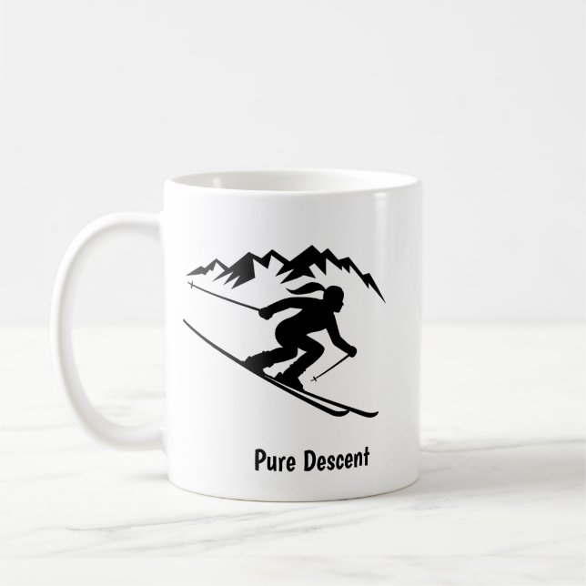 "Reine Abfahrt" Kaffeetasse (Links)