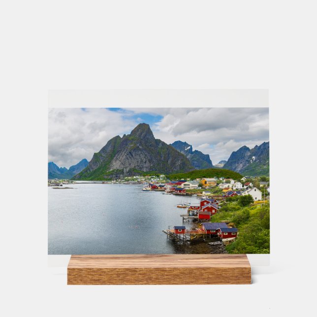 Reine auf den Lofoten Acrylschild (Vorderseite)