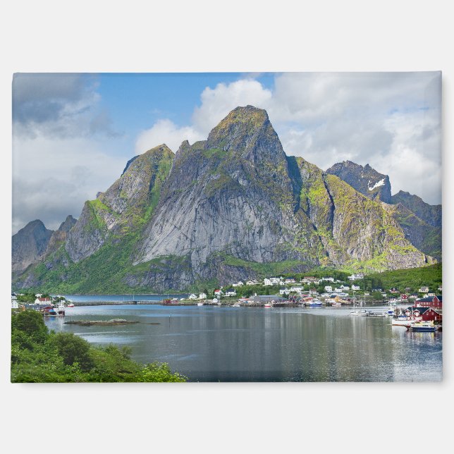 Reine auf den Lofoten Magnet (Vorderseite)