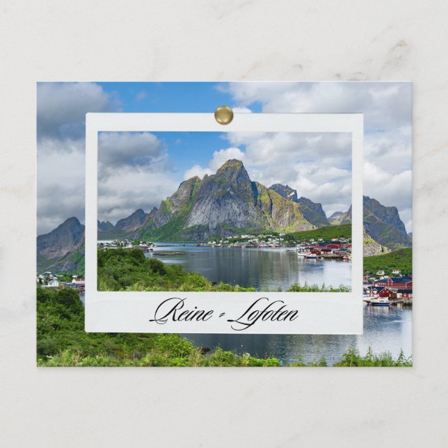 Reine auf den Lofoten Postkarte (Vorderseite)