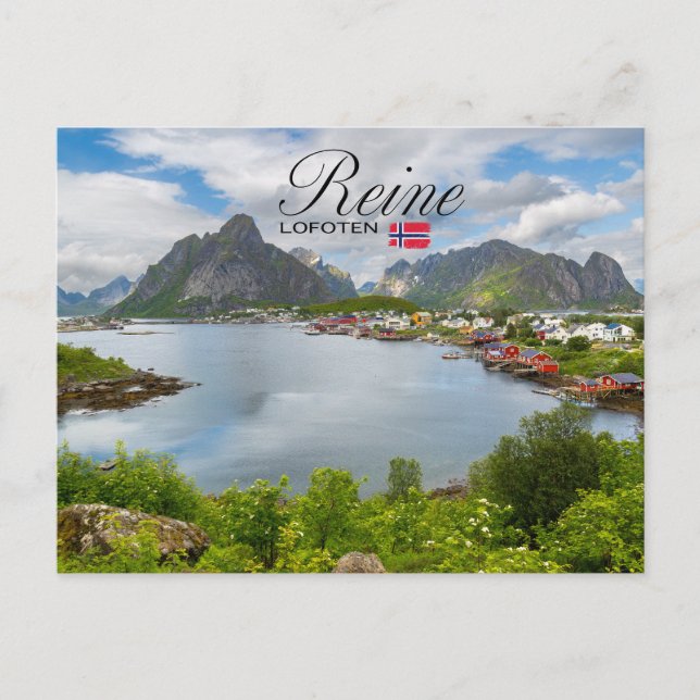 Reine auf den Lofoten Postkarte (Vorderseite)