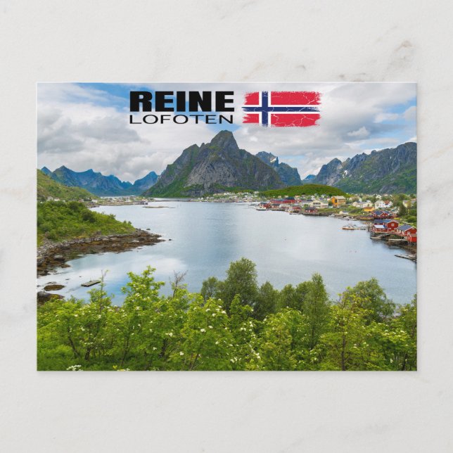 Reine auf den Lofoten Postkarte (Vorderseite)