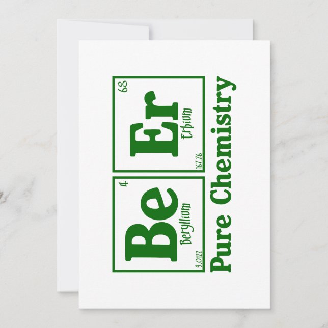 Reine Chemie 2 Einladung (Vorderseite)