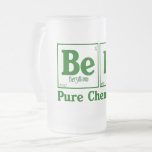 Reine Chemie 2 Mattglas Bierglas