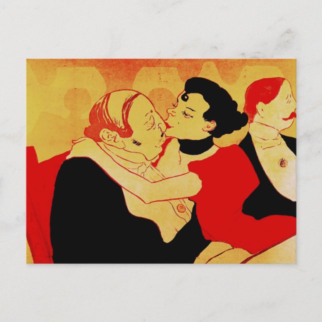 Reine De Joie 1892 Berühmtes Poster Postkarte (Vorderseite)