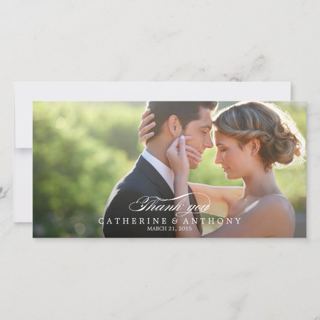 Reine Elegance Wedding Danke - White (Vorderseite)