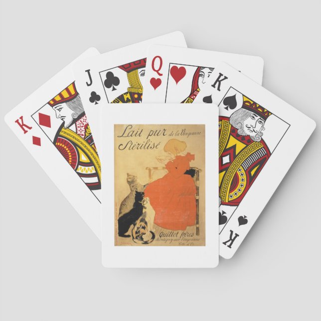 "Reine entkeimte Milch vom La Vingeanne", 1894 (Co Spielkarten (Rückseite)