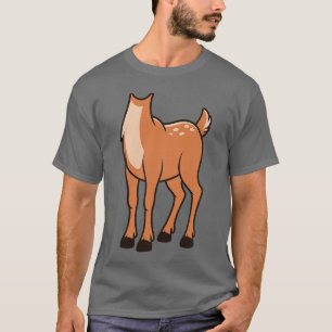 Reine Erwachsene Männer Frauen Braunes Hirsch Kost T-Shirt