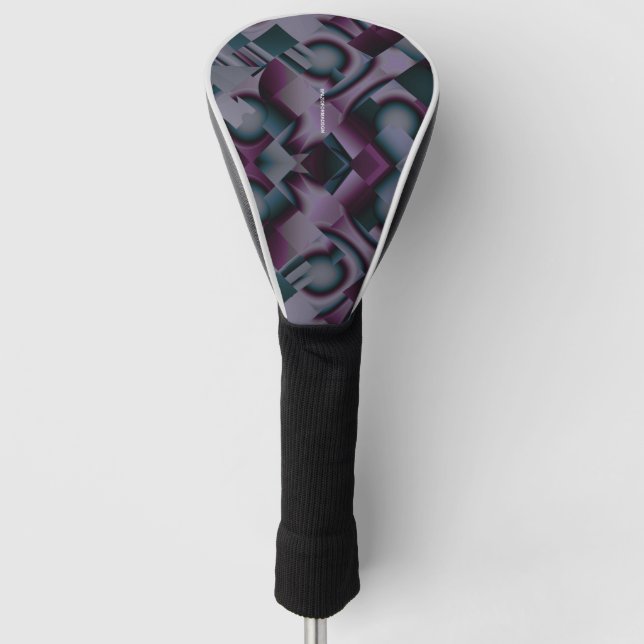 Reine Farbe Golf Treiberabdeckung Headcover (Vorderseite)