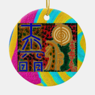 Reine Farbe - Reiki Symbole 2 Keramik Ornament