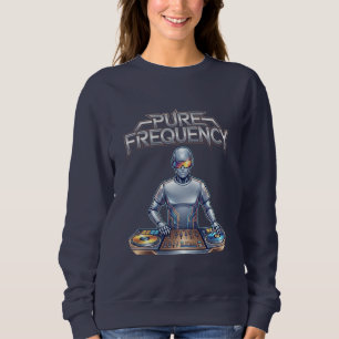 Reine Frequenz – Elektronische Musik Kunst Sweatshirt