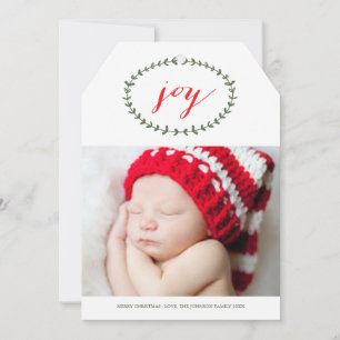 Reine Freude-Feiertags-Foto-Karte Feiertagskarte