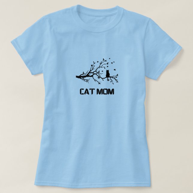 "reine, fruchtige Katzenart-Mama" T-Shirt (Design vorne)