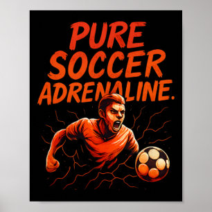 Reine Fußball-Adrenalin-Graffiti-Fan-Ausrüstung De Poster