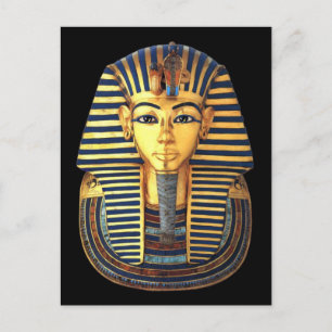 Reine Goldbestattungsmaske des Pharaos Tutanchamun Postkarte